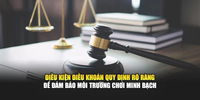 Điều kiện điều khoản quy định rõ ràng để đảm bảo môi trường chơi minh bạch