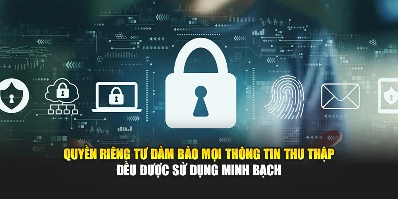 Quyền riêng tư cam kết mọi thông tin thu thập đều được sử dụng minh bạch